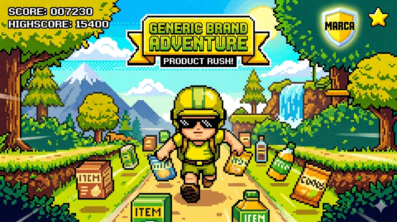 Brand Runner: endless runner con estética y personajes de marca para redes sociales